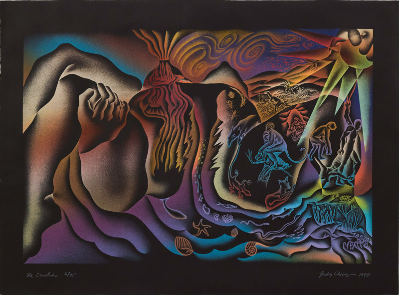 JUDY CHICAGO "THE CREATION" SERIGRAPH, 1985