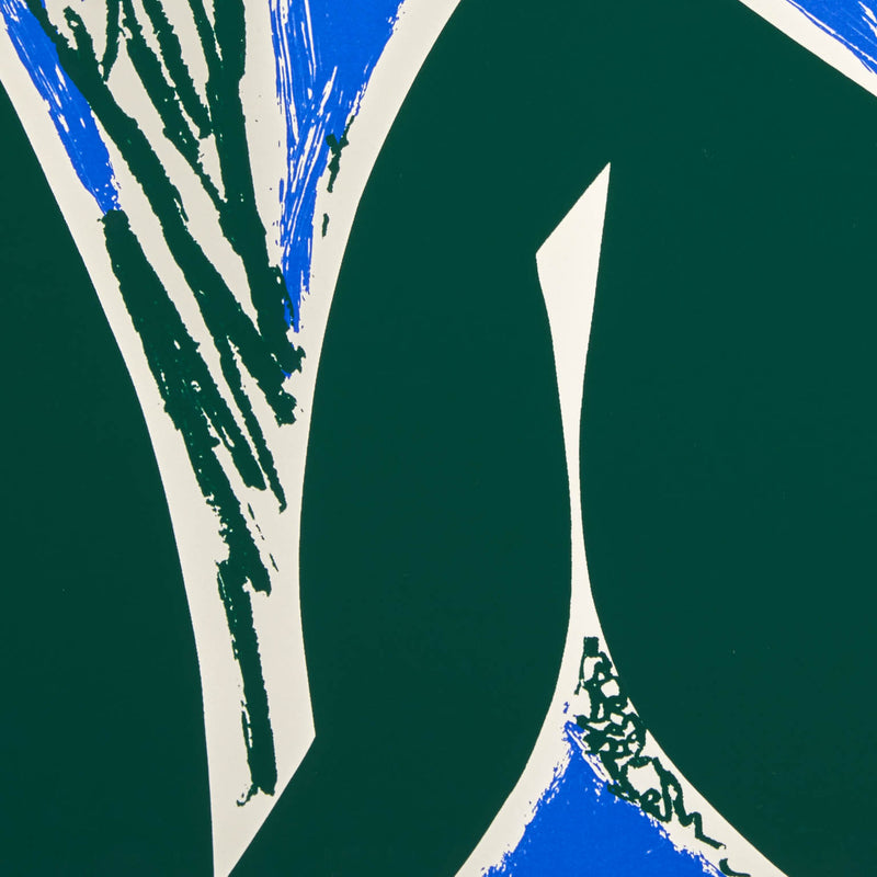 LEE KRASNER "FREE SPACE - BLUE" SCREENPRINT, 1975