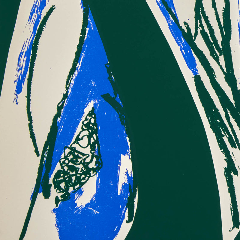 LEE KRASNER "FREE SPACE - BLUE" SCREENPRINT, 1975