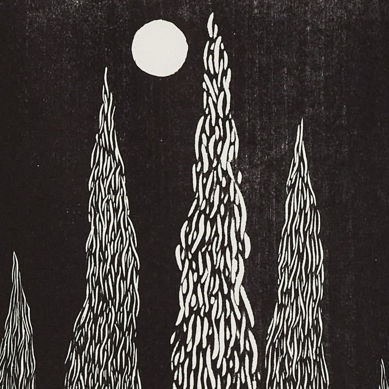 Nicolas Party "Trees" Woodcut, 2020