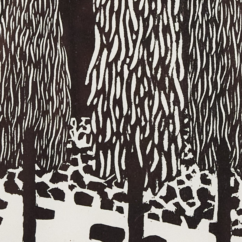 Nicolas Party "Trees" Woodcut, 2020