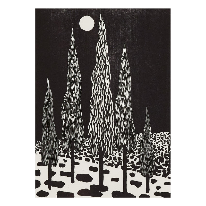 Nicolas Party "Trees" Woodcut, 2020