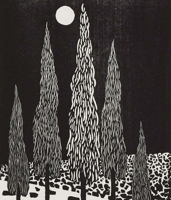 Nicolas Party "Trees" Woodcut, 2020