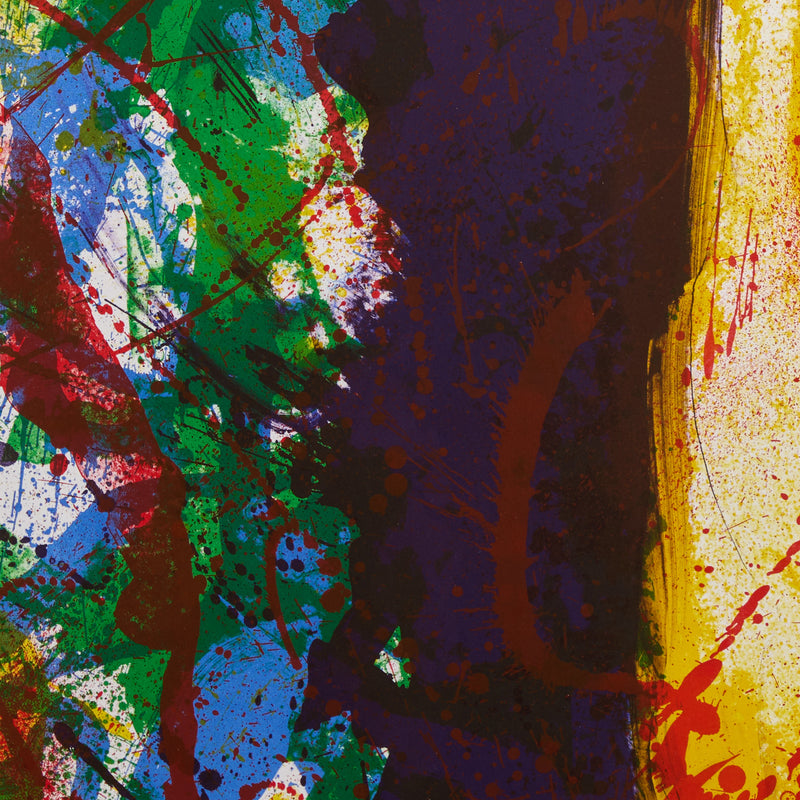 SAM FRANCIS "LEMON / PLUM" LITHO, 1990