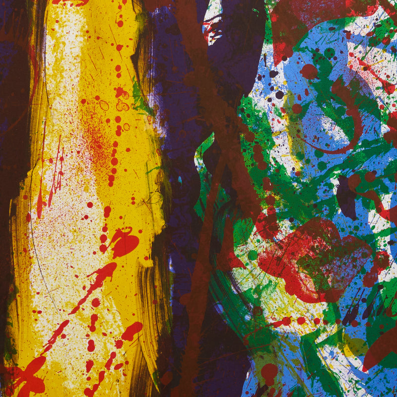 SAM FRANCIS "LEMON / PLUM" LITHO, 1990