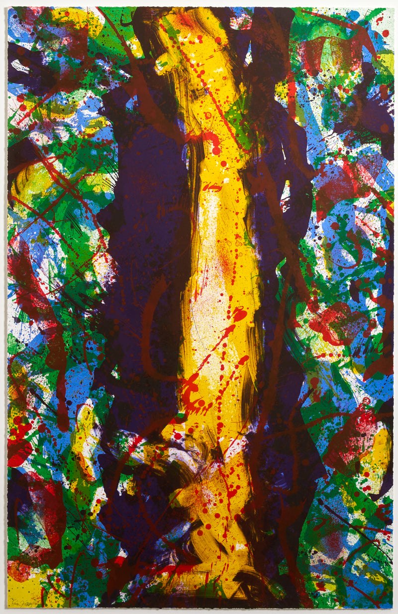 SAM FRANCIS "LEMON / PLUM" LITHO, 1990