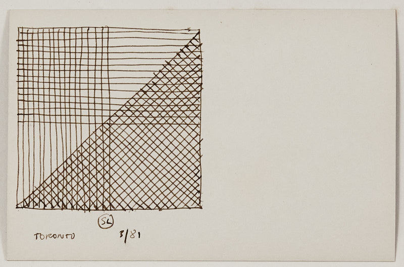 SOL LEWITT "PREPARATORY DRAWING" 1981