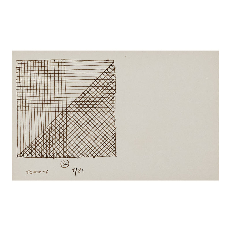 SOL LEWITT "PREPARATORY DRAWING" 1981