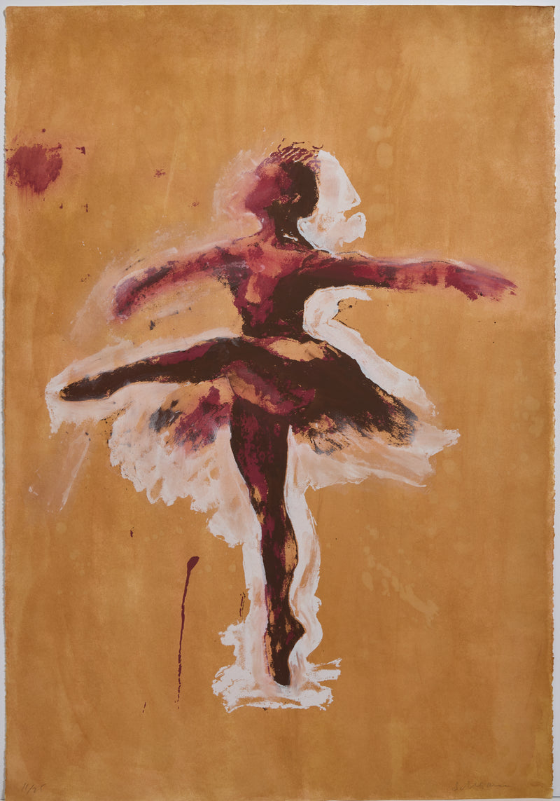 Famous Canadian figurative artist Tony Scherman "Ballerina" Screenprint, 2012