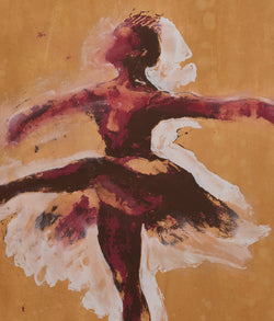 Famous Canadian figurative artist Tony Scherman "Ballerina" Screenprint, 2012