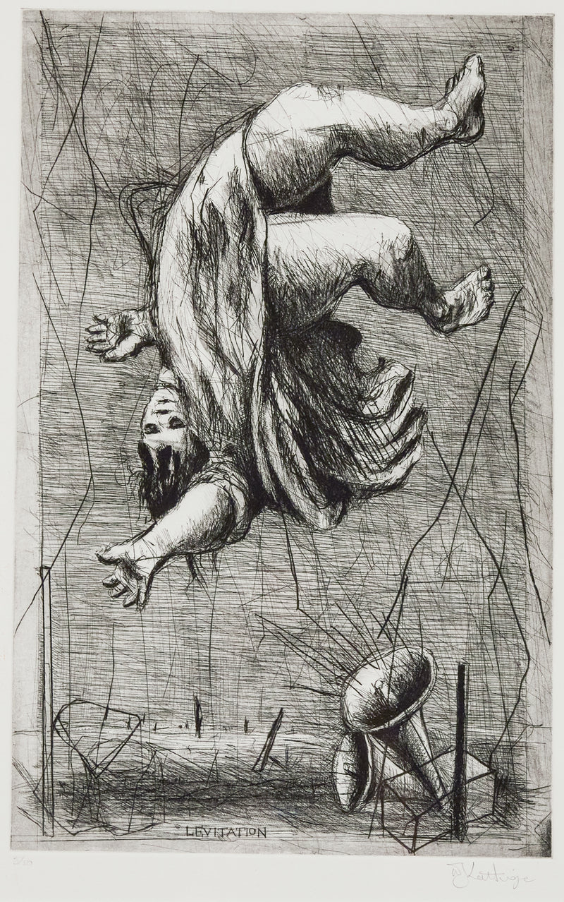 William Kentridge "Levitation" Etching