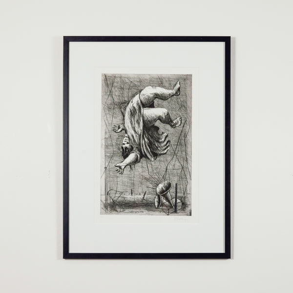 William Kentridge "Levitation" Etching