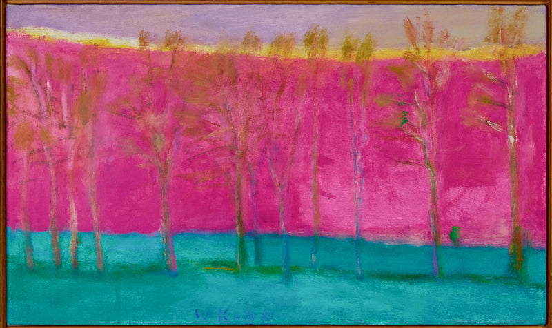 WOLF KAHN "SLOW ARCS IN A LANDSCAPE" OIL ON CANVAS, 1997